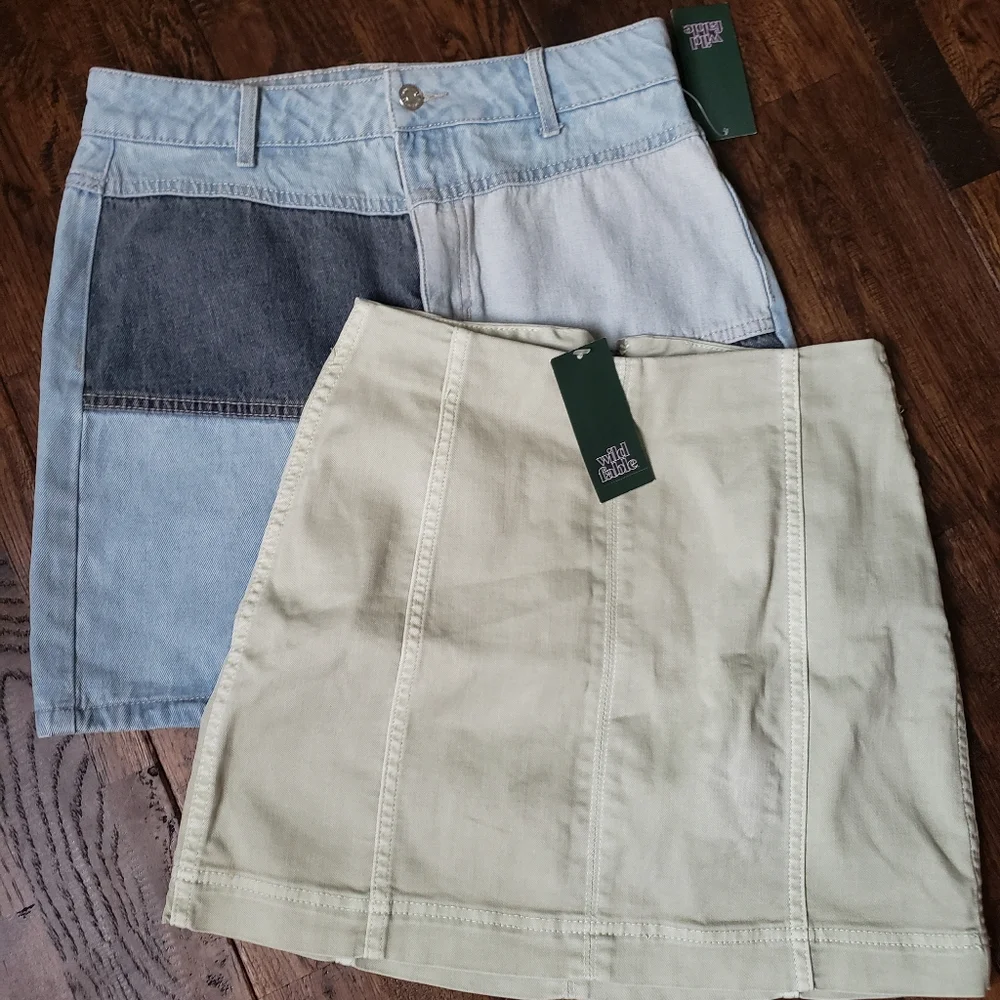 WILD FABLE BUNDLE OF 2 MINI SKIRTS NWT BOTH SIZE 6 - Picture 2 of 7